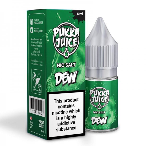 DEW NICOTINE SALT E-LIQUID BY PUKKA JUICE