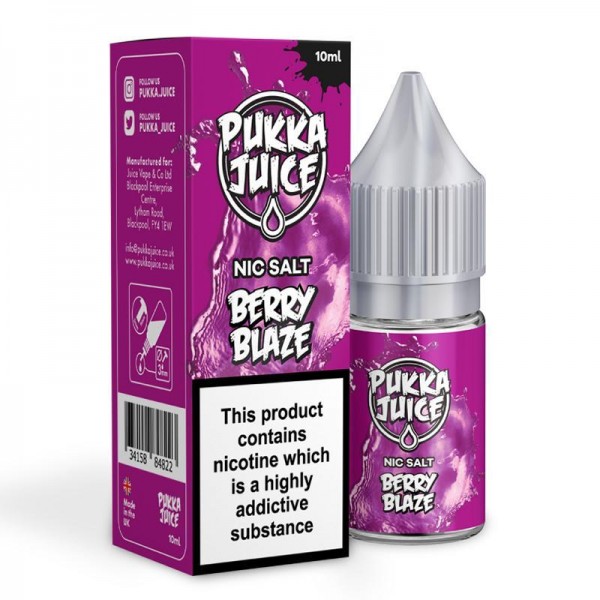 BERRY BLAZE NICOTINE SALT E-LIQUID BY PUKKA JUICE