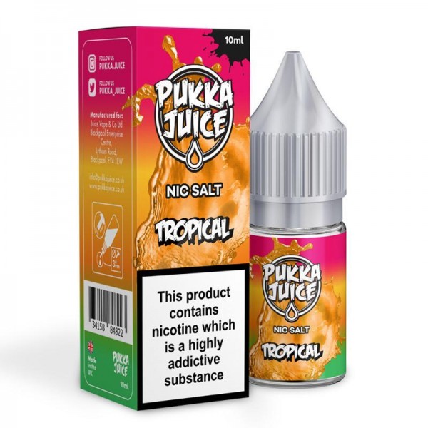 TROPICAL BY PUKKA JUICE NIC SALT E-LIQUID