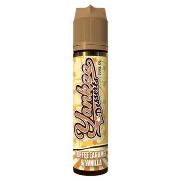 TOFFEE CARAMEL VANILLA E LIQUID BY YANKEE JUICE CO - DESSERTS 100ML 70VG