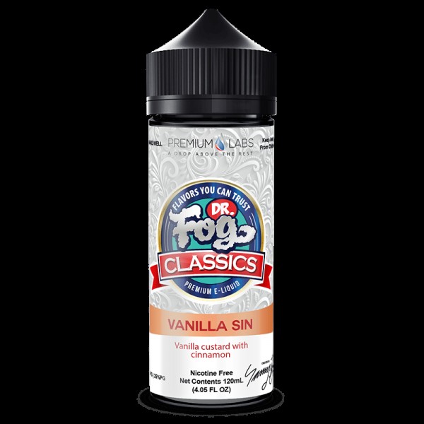 VANILLA SIN CLASSICS E LIQUID BY DR FOG 100ML 75VG