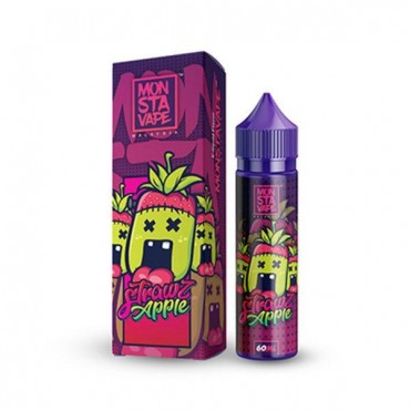 STRAWZ APPLE (MINT) E LIQUID BY MONSTAVAPE 50ML 70VG