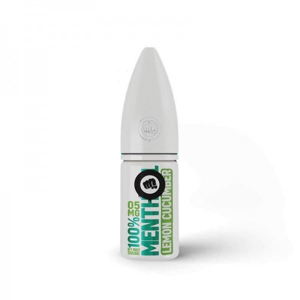 LEMON CUCUMBER NICOTINE SALT E-LIQUID BY RIOT SQUAD 100% MENTHOL