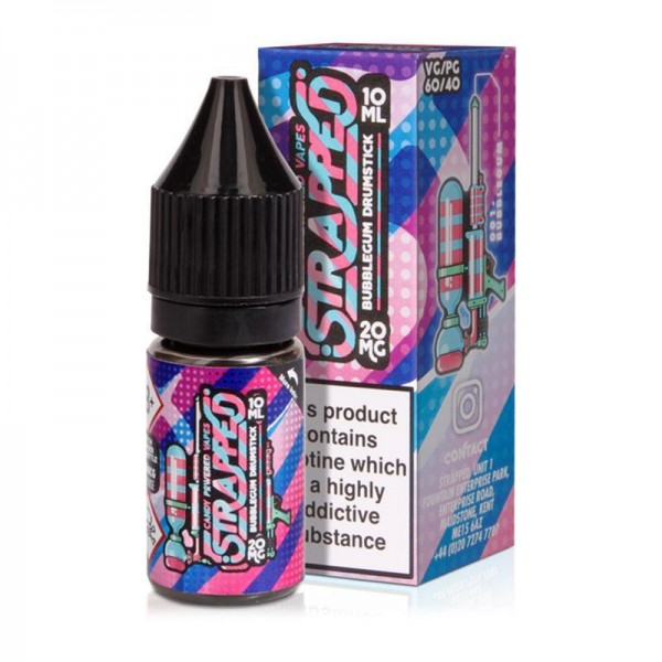 BUBBLEGUM DRUMSTICK NICOTINE SALT E-LIQUID BY STRAPPED