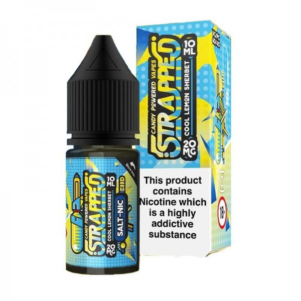 COOL LEMON SHERBET NICOTINE SALT E-LIQUID BY STRAPPED