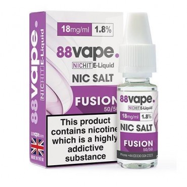 FUSION NICOTINE SALT E-LIQUID BY 88 VAPE