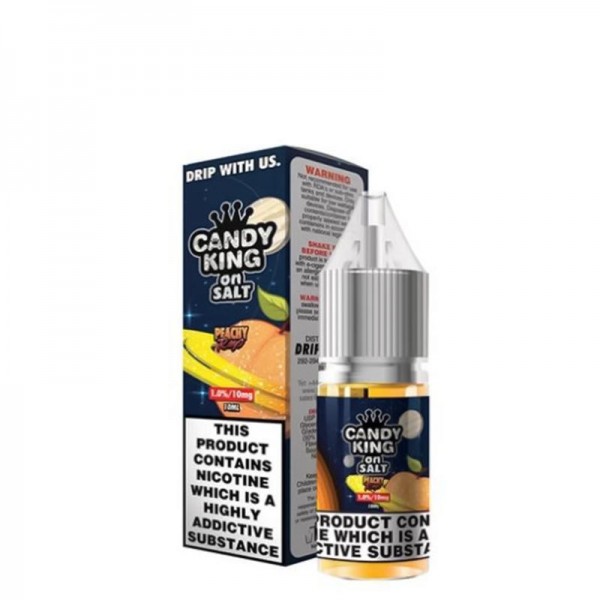 PEACHY RINGS NICOTINE SALT E-LIQUID BY CANDY KING ON SALT