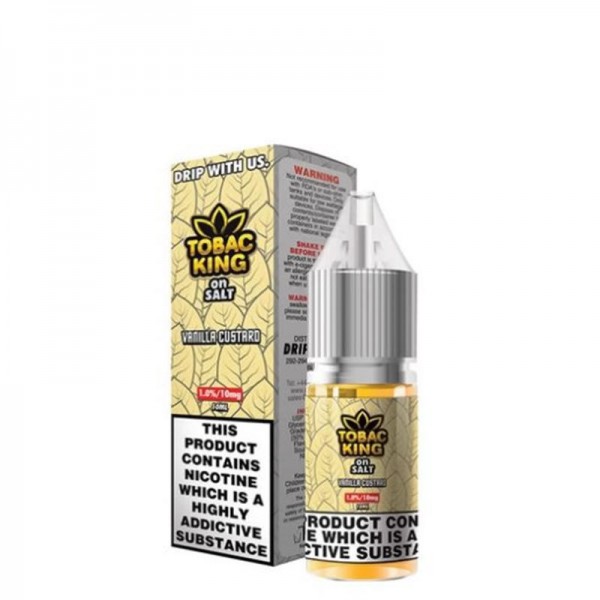 VANILLA CUSTARD NICOTINE SALT E-LIQUID BY TOBAC KING ON SALT