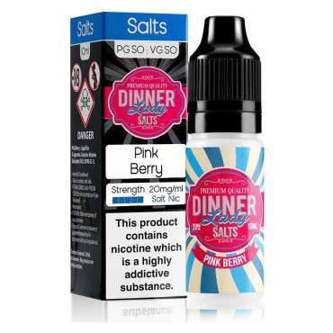 PINK BERRY NICOTINE SALT E-LIQUID BY DINNER LADY SALTS