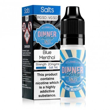 BLUE MENTHOL NICOTINE SALT E-LIQUID BY DINNER LADY SALTS