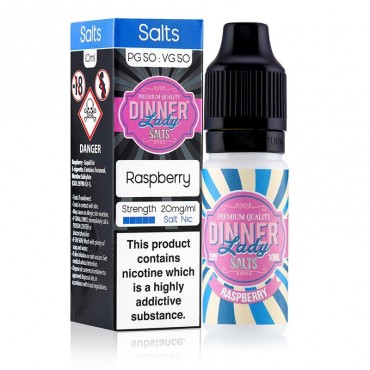 RASPBERRY NICOTINE SALT E-LIQUID BY DINNER LADY SALTS