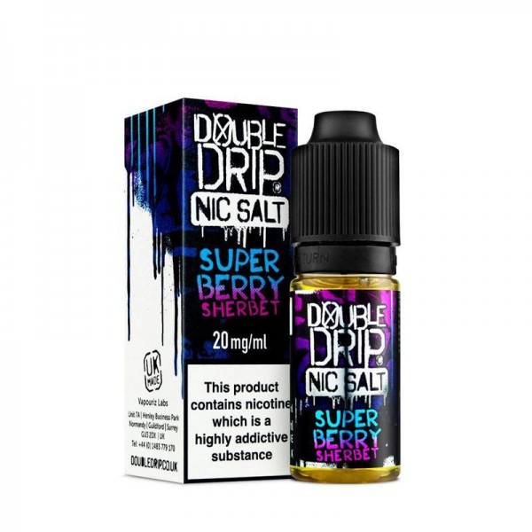 SUPER BERRY SHERBET NIC SALT E-LIQUID BY DOUBLE DRIP