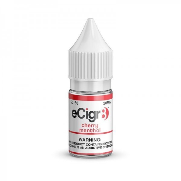 CHERRY MENTHOL NICOTINE SALT E-LIQUID BY ECIGR8 Nic Salts, Brand_ECIGR8 Salts