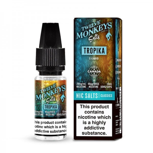 TROPIKA NICOTINE SALT E-LIQUID BY TWELVE MONKEYS SALTS