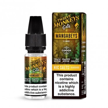 MANGABEYS NICOTINE SALT E-LIQUID BY TWELVE MONKEYS SALTS