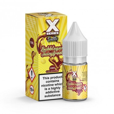 BUBBLEGUM JUICYFROOT NICOTINE SALT E-LIQUID BY X SERIES SALTS