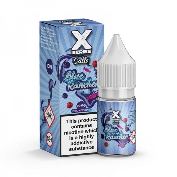 BLUE RANCHER NICOTINE SALT E-LIQUID BY X SERIES SALTS