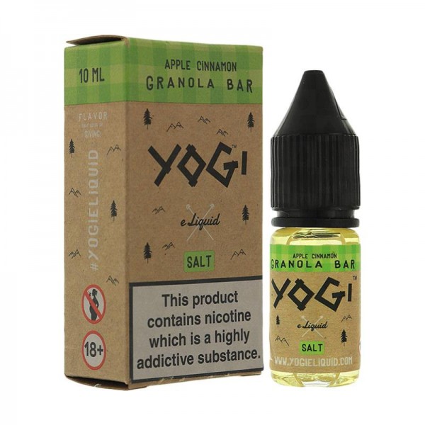 APPLE CINNAMON NICOTINE SALT E-LIQUID BY YOGI E-LIQUIDS