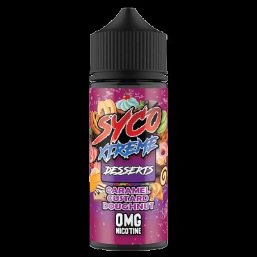 CARAMEL CUSTARD DOUGHNUT E LIQUID BY SYCO XTREME DESSERTS 100ML 80VG