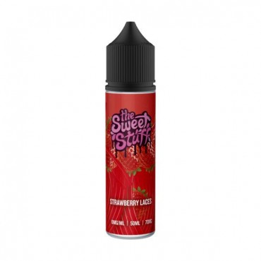 STRAWBERRY LACES E LIQUID BY THE SWEET STUFF 50ML 70VG