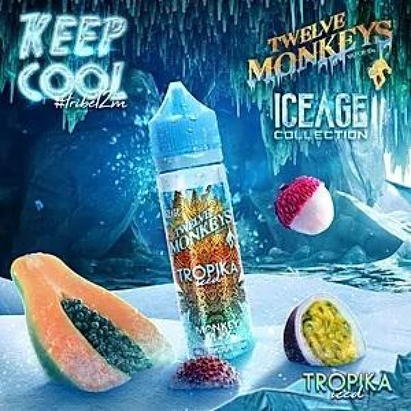 TROPIKA ICED E LIQUID BY 12 MONKEYS 50ML 70VG