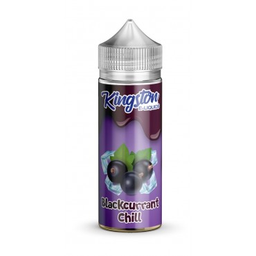 BLACKCURRANT CHILL E LIQUID KINGSTON MENTHOL 100ML 70VG