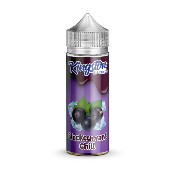 BLACKCURRANT CHILL E LIQUID KINGSTON MENTHOL 100ML 70VG