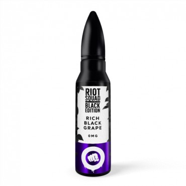 RICH BLACK GRAPE E LIQUID BY RIOT SQUAD BLACK EDITION 50ML 70VG