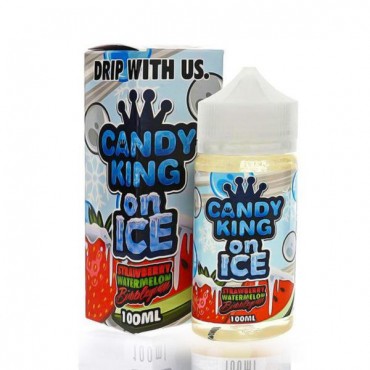 STRAWBERRY WATERMELON BUBBLEGUM ON ICE E LIQUID BY CANDY KING 100ML 70VG