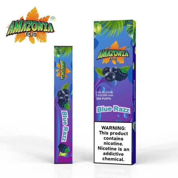 BLUE RAZZ BY AMAZONIA 20MG - 300 PUFFS DISPOSABLE POD