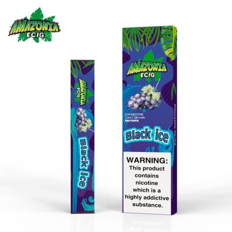 BLACK ICE BY AMAZONIA 20MG - 300 PUFFS DISPOSABLE POD