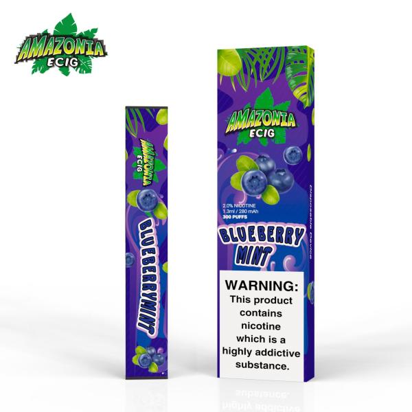 BLUEBERRY MINT BY AMAZONIA 20MG - 300 PUFFS DISPOSABLE POD