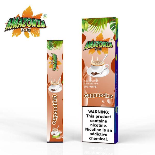 CAPPUCCINO BY AMAZONIA 20MG - 300 PUFFS DISPOSABLE POD