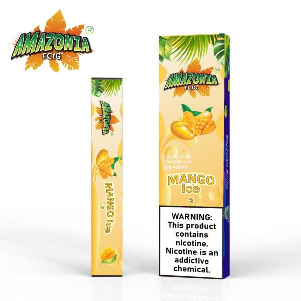 MANGO ICE V2 BY AMAZONIA 20MG - 300 PUFFS DISPOSABLE POD