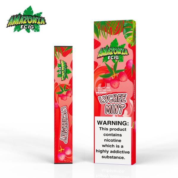 LYCHEE MINT BY AMAZONIA 20MG - 300 PUFFS DISPOSABLE POD