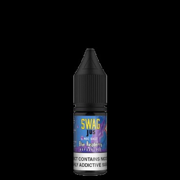 BLUE RASPBERRY VAPORLESS NICOTINE SALT E-LIQUID BY SWAG JUS NICSALT