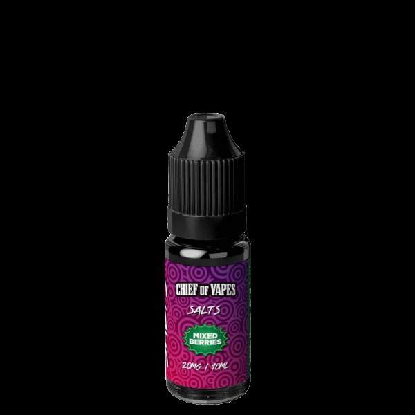 MIXED BERRY NICOTINE SALT E-LIQUID BY CHIEF OF VAPE SALTS