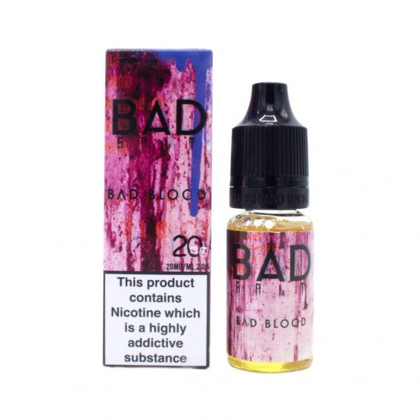 BAD BLOOD NICOTINE SALT E-LIQUID BY BAD DRIP SALTS