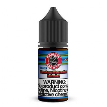 FROZEN STRAWBERRY WATERMELON REFRESHER NICOTINE SALT E-LIQUID BY BARISTA BREW CO.