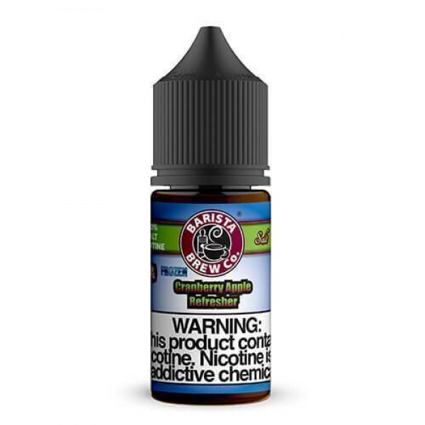 FROZEN CRANBERRY APPLE REFRESHER NICOTINE SALT E-LIQUID BY BARISTA BREW CO.