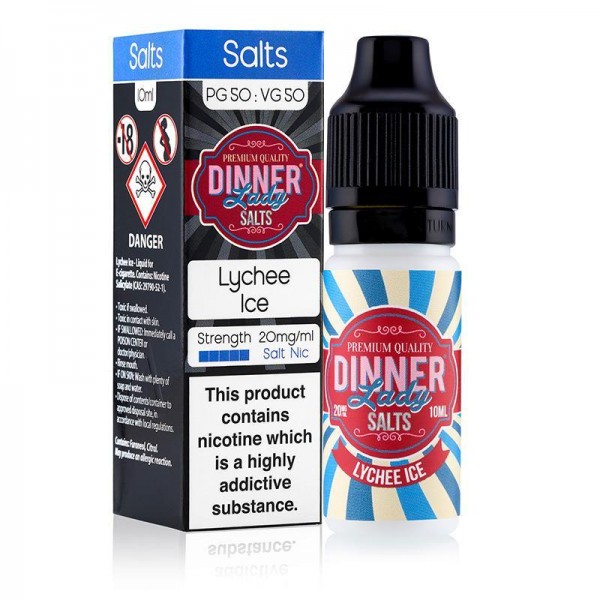 LYCHEE ICE NICOTINE SALT E-LIQUID BY DINNER LADY SALTS