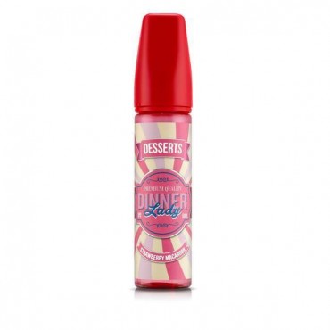 STRAWBERRY MACAROON E LIQUID BY DINNER LADY - DESSERTS 50ML 70VG