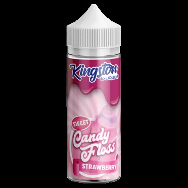 STRAWBERRY E LIQUID KINGSTON CANDY FLOSS 100ML 70VG