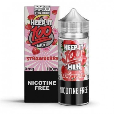 STRAWBERRY MILK E LIQUID BY KEEP IT 100 100ML 70VG