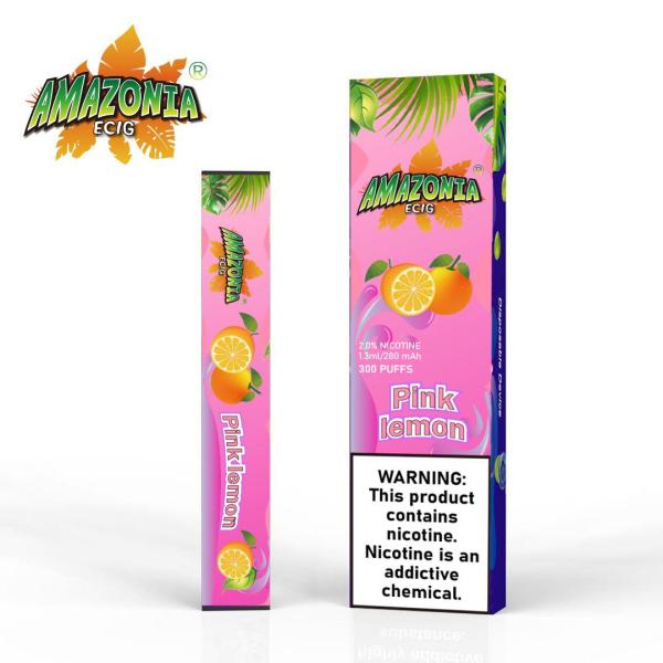 PINK LEMON BY AMAZONIA 20MG - 300 PUFFS DISPOSABLE POD