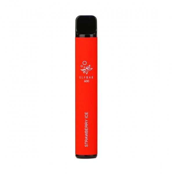 Strawberry Ice Elfbar / Elf Bar 600 Puffs Disposable Vape