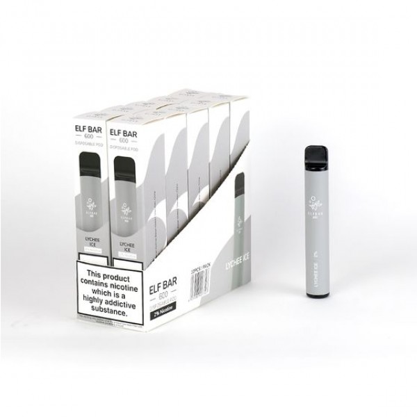 Lychee Ice Elfbar / Elf Bar 600 Puffs Disposable Vape