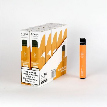 Strawberry Banana Elfbar / Elf Bar 600 Puffs Disposable Vape