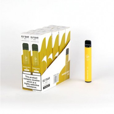 Mango Milk Ice Elfbar / Elf Bar 600 Puffs Disposable Vape