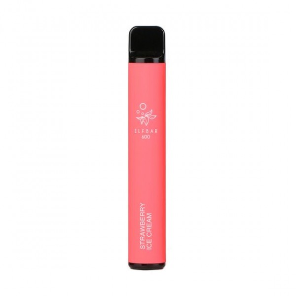 Strawberry Ice Cream Elfbar / Elf Bar 600 Puffs Disposable Vape